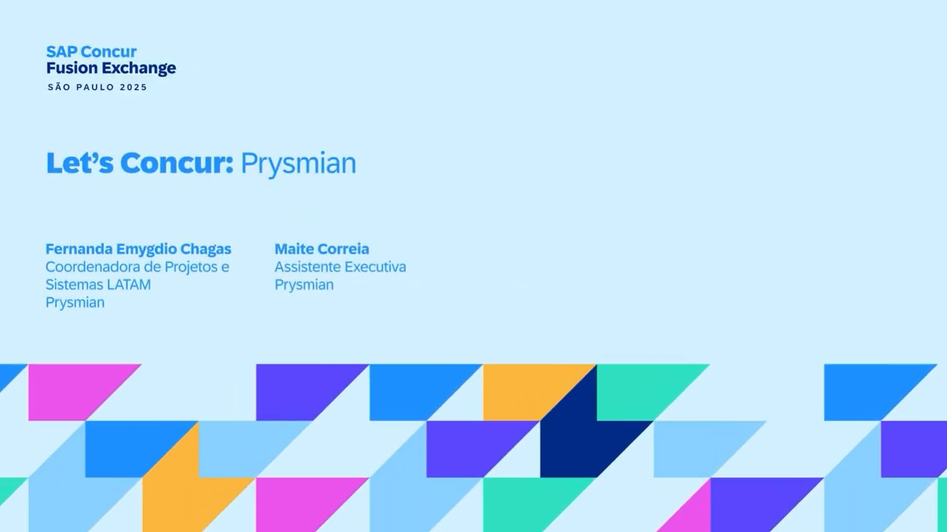 <span>Let's Concur: Prysmian</span>
