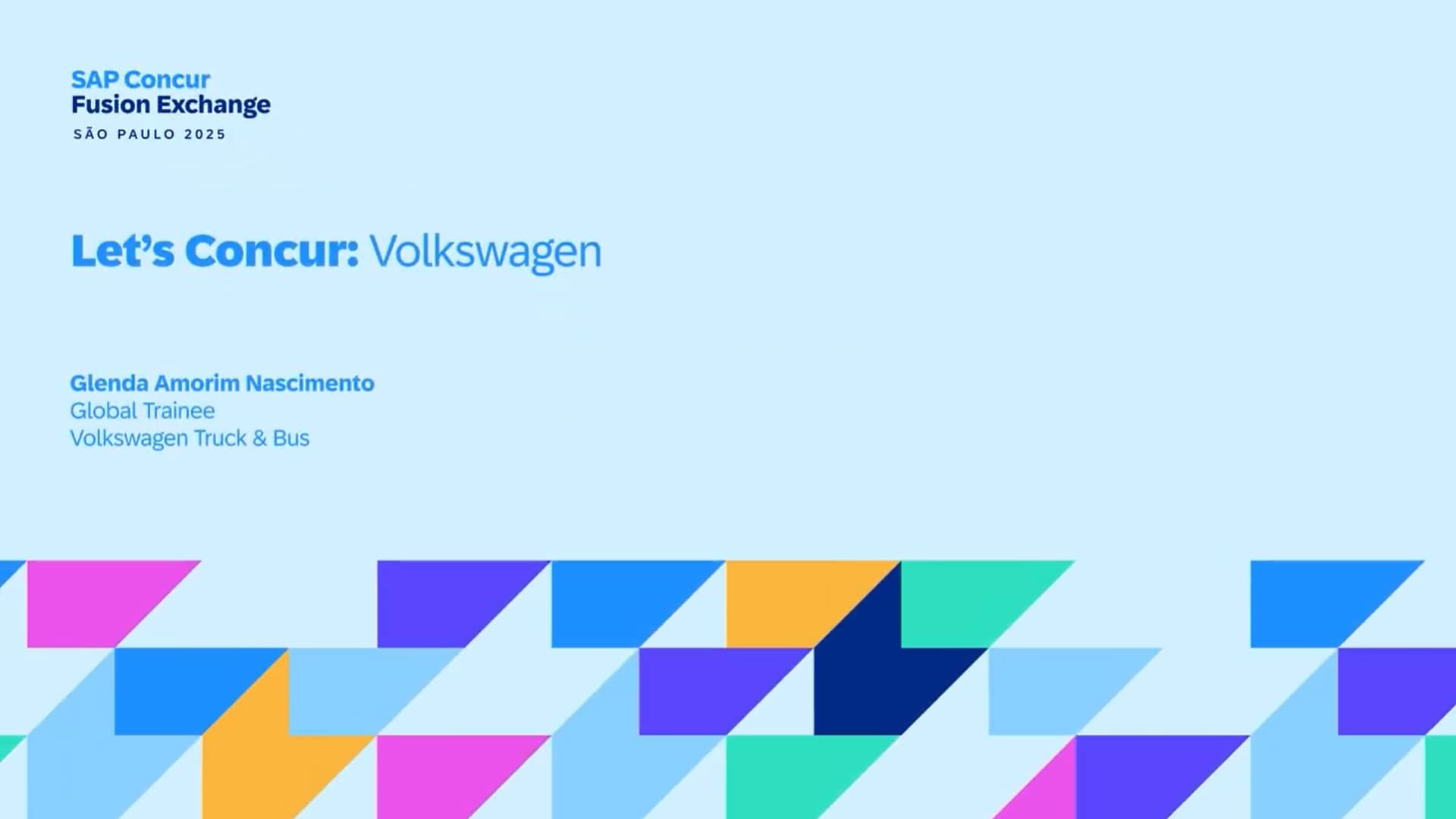 <span>Let's Concur: Volkswagen</span>
