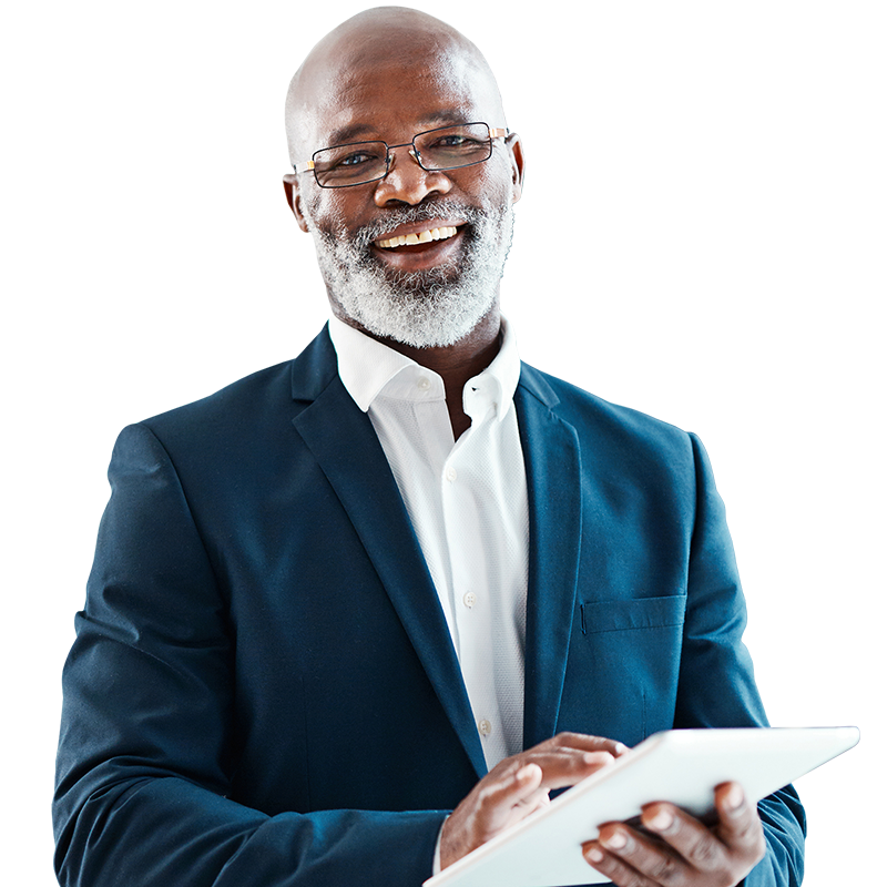 Man smiling
