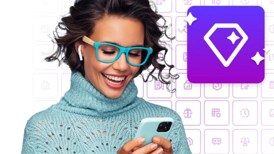 Woman excited to be using AI with Joule