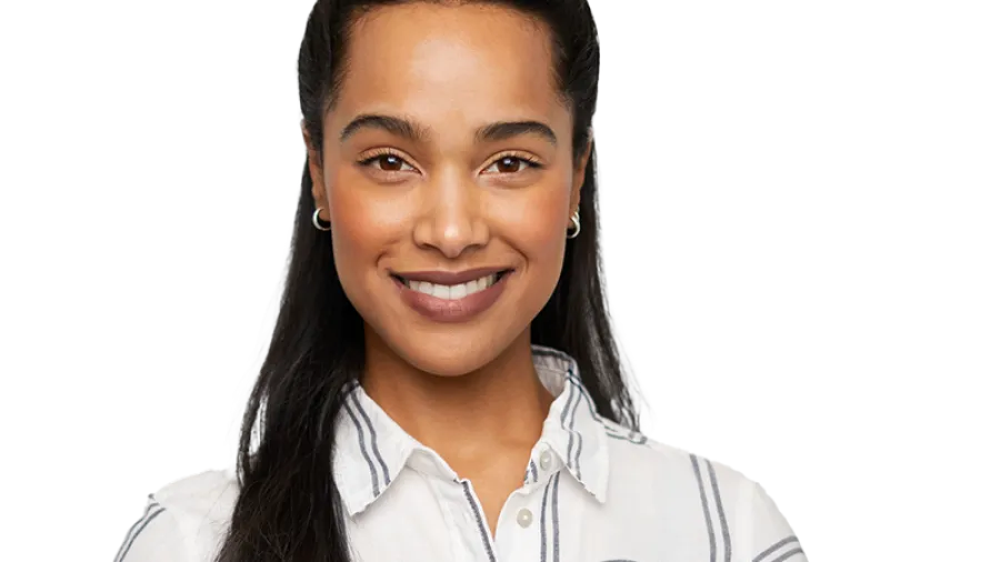 Woman looking at the camera
