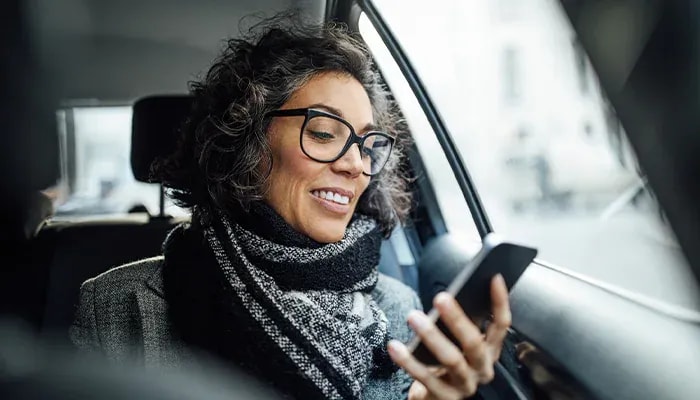 woman on phone