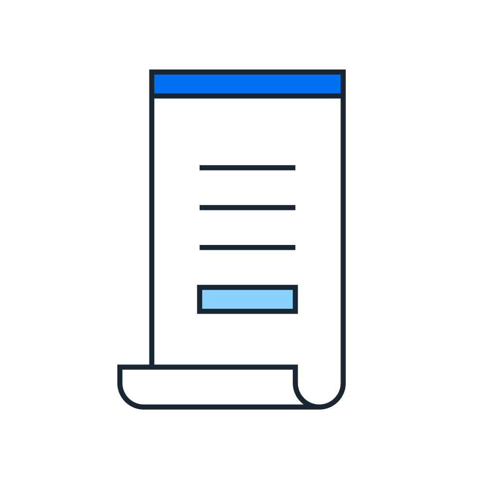 receipt pictogram