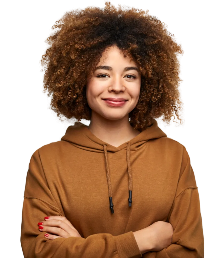 confident woman arms crossed