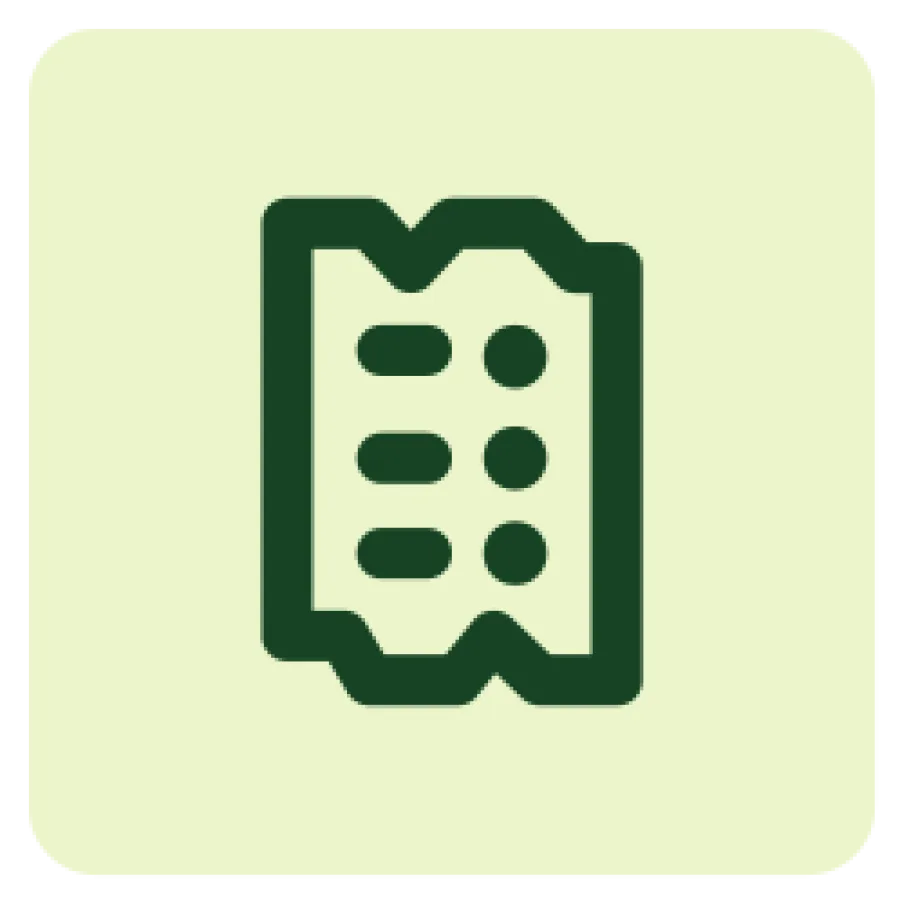 Receipt pictogram