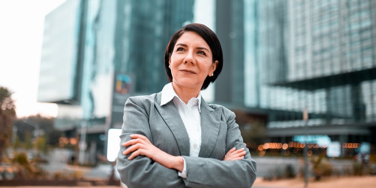 professional woman smiling